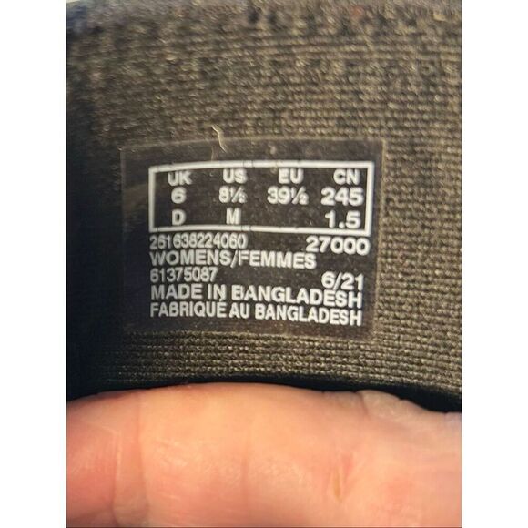 Clarks Black Leather Ankle Boots Women’s 8.5 EU39.5 Wedge Comfort Shoes - Picture 6 of 8